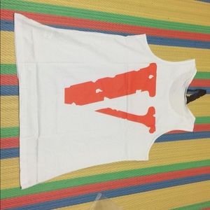 Orange Friends V Lone Tank Top